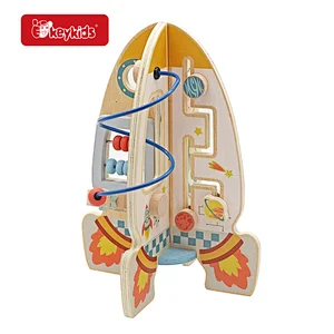 Factory Wholesale Space Wooden Activity Cube Toys for Kids Toddlers W12D586